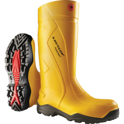DUNLOP UNISEX Gummistiefel Baustiefel Sicherheitsstiefel Purofort+ S5 gelb, Schuhgr. Arbeitsstiefel: 47