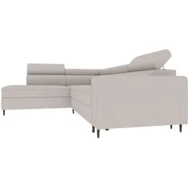 99rooms Owen Ecksofa Velours KRONOS Dunkelgrau Links