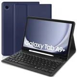 TENGWUDZ Samsung Galaxy Tab А9+ 2023 Tastatur Hülle, QWERTZ Deutsches Tastatur Hülle Kompatibel mit Samsung Galaxy Tab A9+ / A9 Plus 11 Zoll 2023 (SM-X210/X216/X218), Samsung Tablet A9 Plus Tastatur