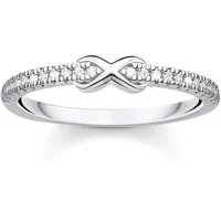 Thomas Sabo Ring Infinity mit weißen Steinen silber 925 Sterling Silber TR2322-051-14-50