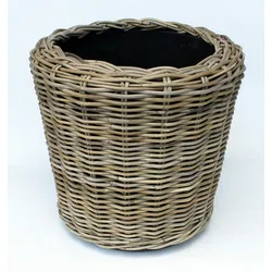 Pflanzkorb Sylter Korb Blumenkorb 45x47cm Rattan Garten Drypot Natur