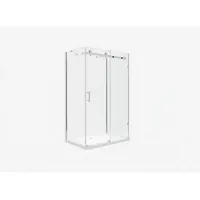 Glaswerk Westfalen Duschkabine, Silber, Glas, Uni, Rechteckig, 100x195x80 cm, Badezimmer, Baden & Duschen, Duschkabinen