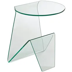 Beistelltisch PAROLI, transparent (transparent, transparent, transparent), B:45cm H:41cm T:41cm, Tische, Sicherheitsglas ESG