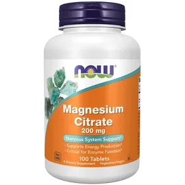 NOW Foods Magnesium Citrate 200 mg Tabletten 100 St.