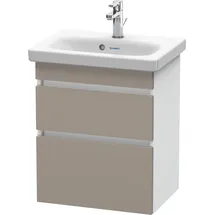 Duravit Waschtischunterschrank 2 Schubkästen 50 x 61 x 36,8 cm Grau/Weiß Matt