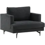 VCM Sessel Sofia Textil 104 x 82 x 92 cm Schwarz