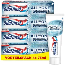 Odol-med3 All in One Rundumschutz Atemfrische Zahnpasta - für ein reines und extra frisches Mundgefühl