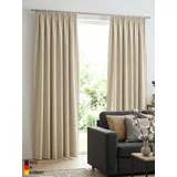 ADAM Audio Vorhang ADAM "Uni Collection" Gr. 1, beige (naturweiß), B:145cm H:145cm, Baumwolle (Bio-Baumwolle), Gardinen, aus 100% Bio-Baumwolle, Vorhang nach Wunschmaß
