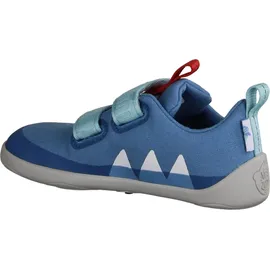 Affenzahn Barfußschuh Lucky Hai Hellblau / Rot 24