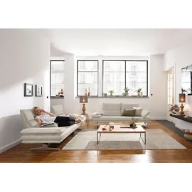 W.Schillig Couch Flachgewebe 3-Sitzer Braun