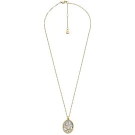 Fossil Kette mit Anhänger SUTTON Gold/Edelstahl