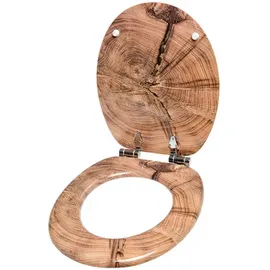 Sanilo WC-Sitz Old Tree, Hochwertiger und Stabiler Toilettendeckel aus Holz