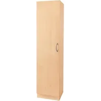 WIHO KÜCHEN Seitenschrank WIHO KÜCHEN "Kiel", braun (buche dekor), B:50cm H:200cm T:47cm, Schränke, Seitenschrank, 50 cm breit