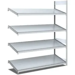 Bito Bereitstellregal schräg L1308xH2000xT624 mm, Anbaufeld verzinkt