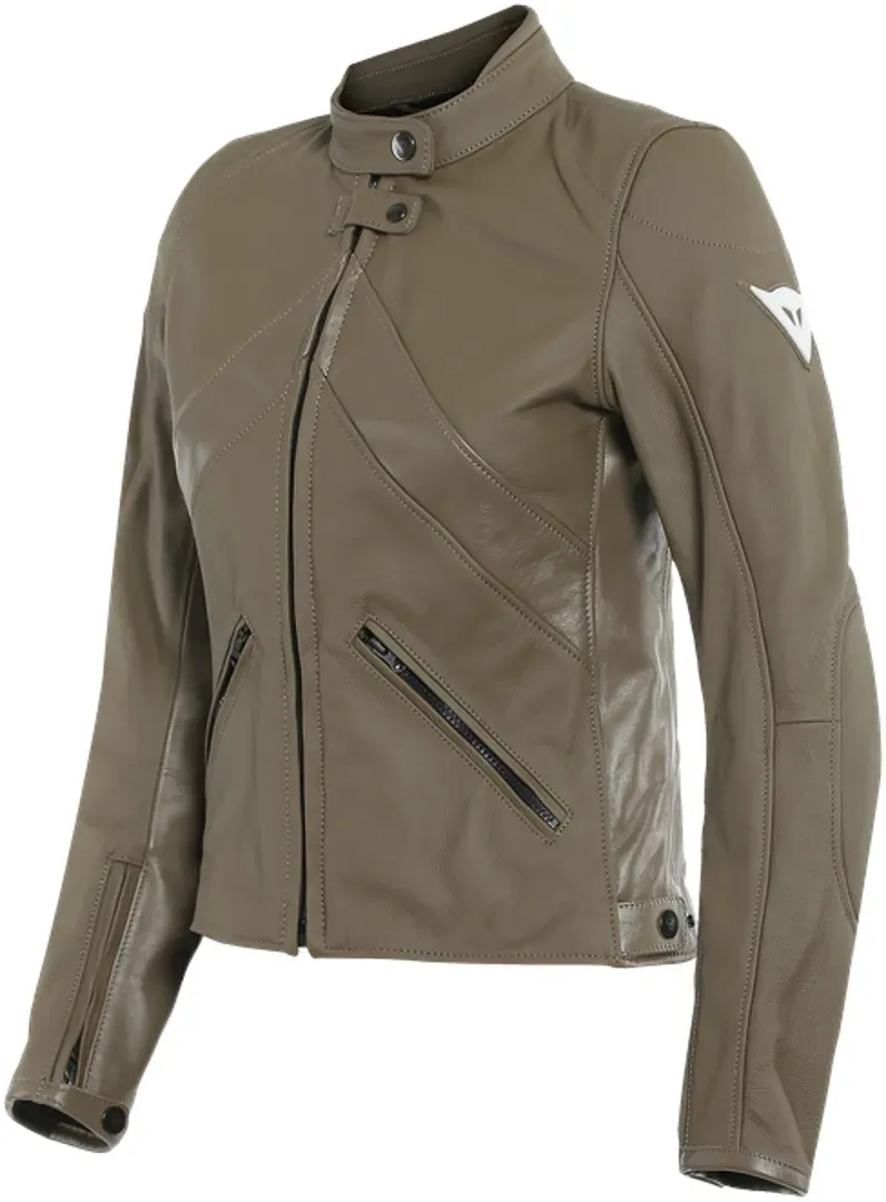 Dainese Santa Monica Damen Motorrad Lederjacke, braun, Größe 40