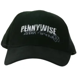 Pennywise Unisex Punkrock-Band Trucker-Cap mit Logo-Stickerei Baseball-Cap Fan-Artikel TC103001PEN Schwarz - One-Size