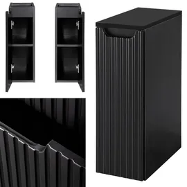 [en.casa] Unterschrank Skelbolu 20 x 60 x 40 cm Schwarz