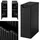 [en.casa] Unterschrank Skelbolu 20 x 60 x 40 cm Schwarz