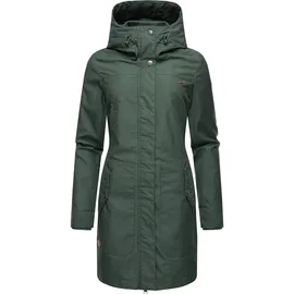 Ragwear Wintermantel "Jannisa", Damen, Gr. M (38), grün (tannengrün), Außenmaterial: 65% Polyester, 35% Baumwolle. Innenfutter: 100% Polyester. Wattierung: 100% Polyester, figurumspielend ca.