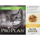 Purina Pro Plan Sterilised Nutrisavour Huhn Katzen-Nassfutter (10 x85 g) x 85 g