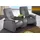 exxpo - sofa fashion Tivoli Kunstleder 2-Sitzer Grau