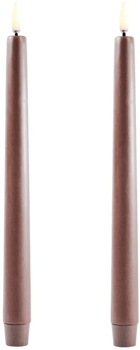 Uyuni LED Tafelkerze 25cm Caramel 2 Stück