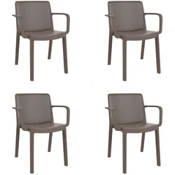Resol garbar FRESH Sessel Indoor, Outdoor Set 4 Schokolade