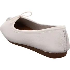 CLARKS Damen, Freckle Ice Ballerinas, White White Leather, 41 EU / 7 UK