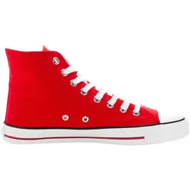 Ethletic White Cap Hi Cut Sneaker cranberry red just white