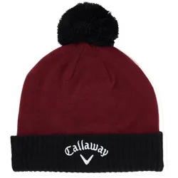 Callaway Pom Pom Beanie Mütze rot