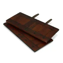 Woodkings Ansteckplatte Catana braun 2er Set - Braun