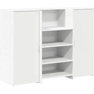 vidaXL Empfangstheke Weiß 135x50x103,5 cm Holzwerkstoff