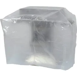 WDMT Transparente Grillabdeckung - 60 x 60 x 125 cm - Grillabdeckung mit klarer PVC-Beschichtung