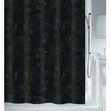 Spirella Duschvorhang Georges 180 x 200 cm schwarz-gold
