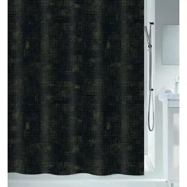 Spirella Duschvorhang Georges 180 x 200 cm schwarz-gold
