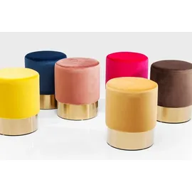 Kare DESIGN Hocker Cherry Stoff Grau Hellgrau