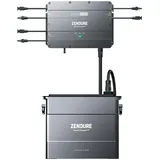 Zendure SolarFlow Balkonkraftwerk, Speicher für SolarFlow Balkonkraftwerk, Hub 2000 mit 1800 W Solar Eingang, AB2000S 1920 Wh LiFePO4, 7680 Wh Erweiterbare Kapazität, Kompatibel mit Shelly Pro 3EM