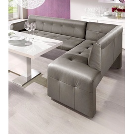 exxpo - sofa fashion Barista 197 x 82 x 265 cm Naturleder langer Schenkel links delphin