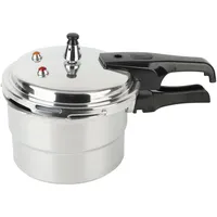 18 Cm Aluminium-schnellkochtopf Für Induktion Und Gas, Mit Sicherheitsventilen Und Dampfeinsatz, Ideal Für Schnelles Und Gesundes Kochen.