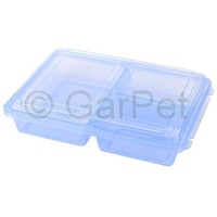 GarPet 4x Lunchbox mit Fächern Kühlschrankdose Unterteilt Mikrowellen Menüteller