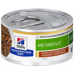 Hills Prescription Diet Feline Metabolic Ragout mit Huhngeschmack & zu