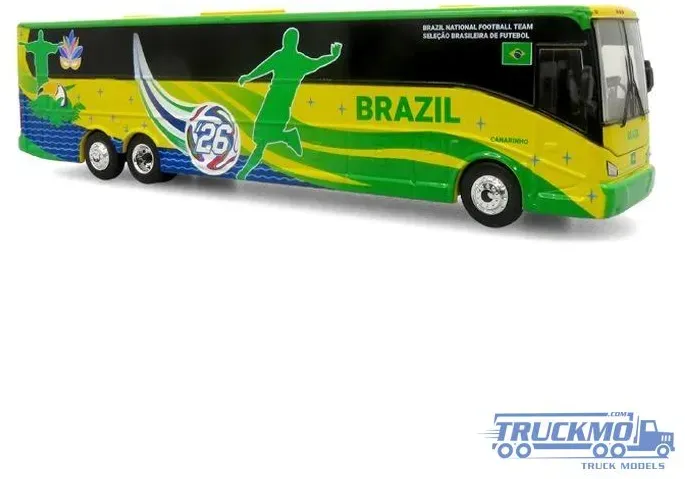 Iconic Replicas World Cup Brazil National Team Van Hool CX-45 Coach Bus IR-0716