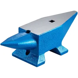 VEVOR Einzelhorn-Amboss 10 kg Stahlamboss, Schmiedestahlwerkzeuge mit rundem & quadratischem Loch, Amboss, robuster Schmied, Juwelier, langlebiges & robustes Metallschmiedewerkzeug