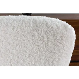 Riess-Ambiente Design Schaukelstuhl SCANDINAVIA SWING weiß Bouclé Sessel Teddystoff