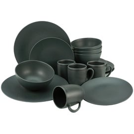 CreaTable Soft Touch Black Kombiservice 16-tlg. schwarz