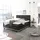 Hasena Boxspringbett 140-180 cm Dunkelgrau, Liegefläche:160 x 200 cm, Topper:Agrea-Topper - Dunkelgrau