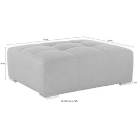 Jockenhöfer Hocker JOCKENHÖFER GRUPPE "Salerno", beige, B:119cm H:47cm T:100cm, Hocker, Hocker, mit großzügiger Sitzfläche