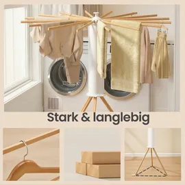 Songmics Wäscheständer 16 m Beige