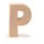 Glorex  6 2029 116 Papp Buchstabe P Buchstabe aus brauner Pappe ca. 17,5 X 5,5 cm groß zum bemalen und bekleben für Serviettentechnik und Décopatch ideal als Dekoration