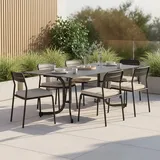 Siena Garden Sola Klapptisch 160 x 90 x 71 cm anthrazit/dark stone